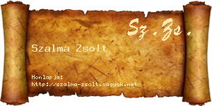 Szalma Zsolt névjegykártya